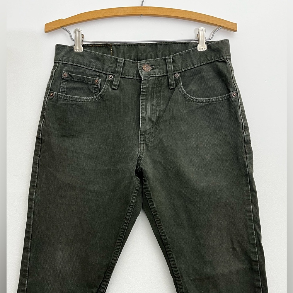 Levi’s 512 Slim Taper Jeans Olive Green Gray Wash Denim Men’s 29x30 Modern Fit - Picture 4 of 7